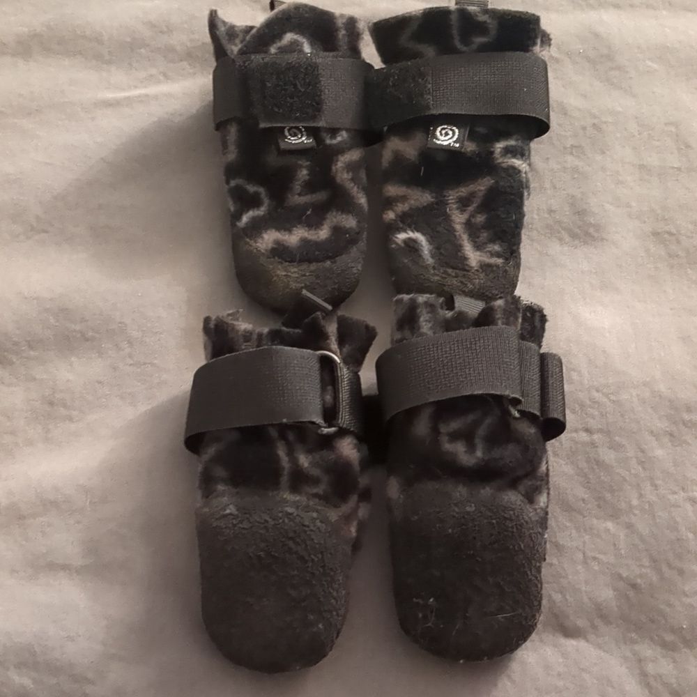 NEW Ultra Paws Cozy Paws Grey Indoor Boots for Dogs - Petite - Picture 6 of 9